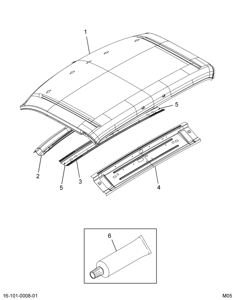 ..PANEL ASM ROOF REG CAB W/O SS (8C4Z-7050202-AA)