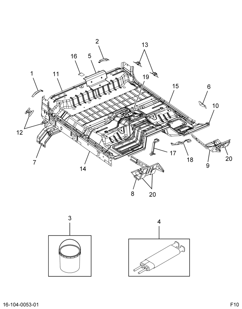 ..UNDERBODY,ASM, SC, W/20 SEAT, (Intl. 3855512C92)