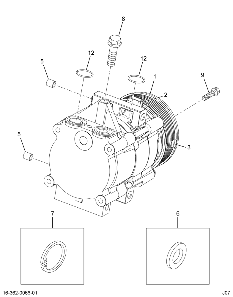 ..COMPRESSOR AIR COND (Eng. 8C24-19D629-AB)