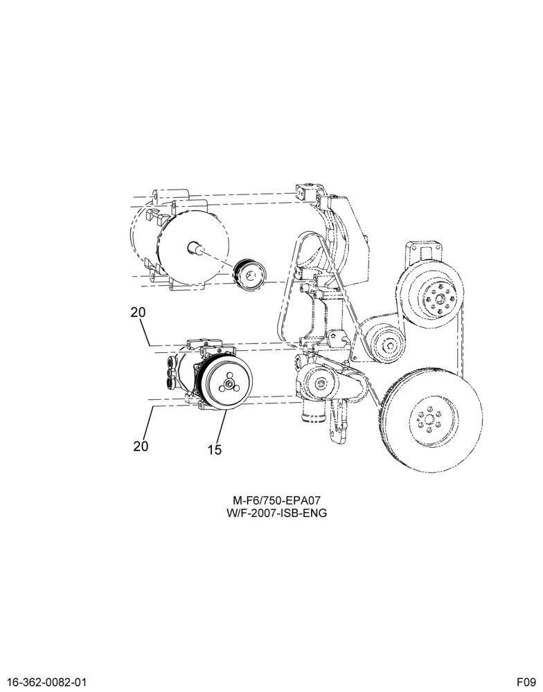 A/C COMPSR INSTL; W/CAT ENGS