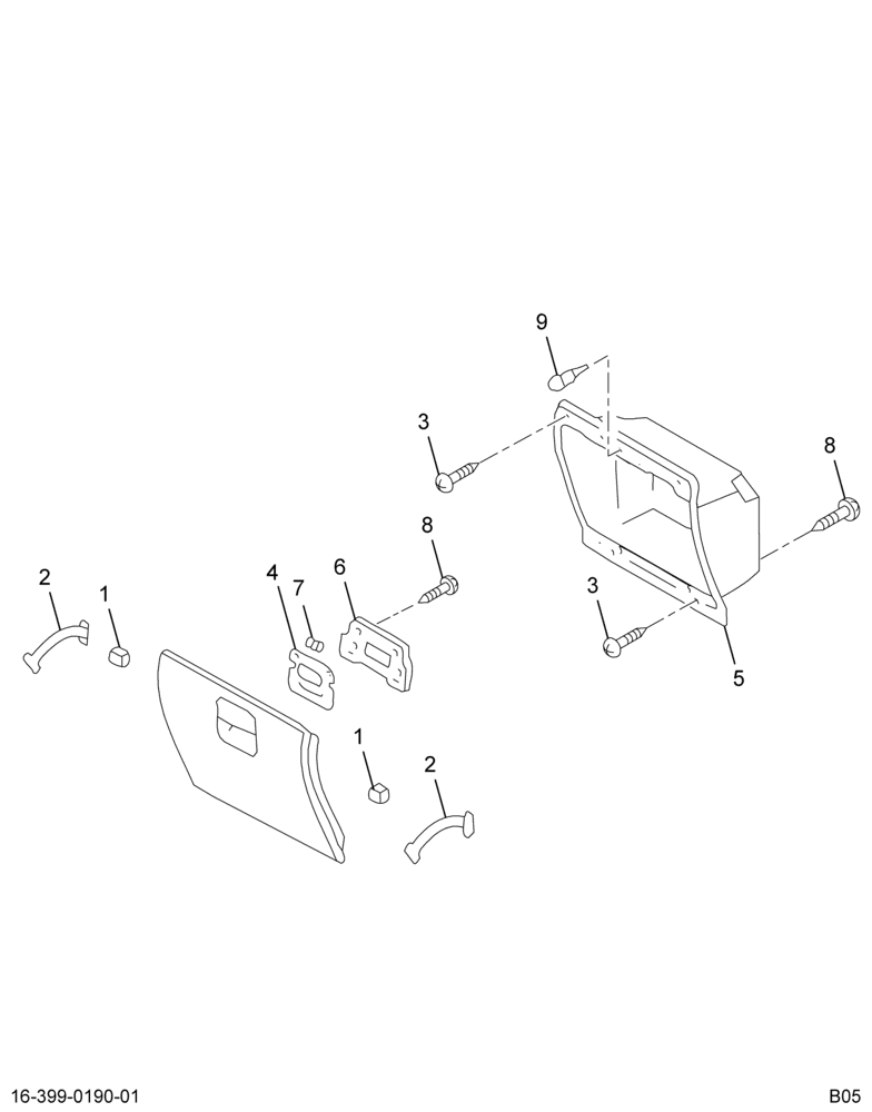 ..HOLDER GLOVE BOX CTR ASSY (6E7Z-2006024-AA)