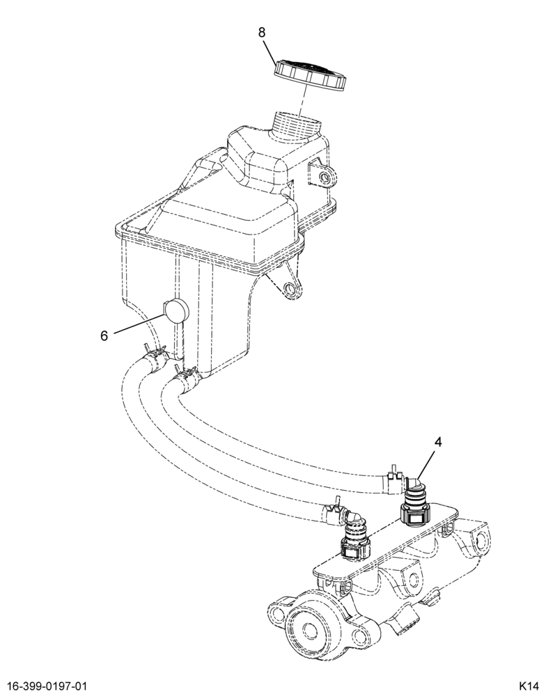 ....RESERVOIR BRK FLUID W/HOSES (6E7Z-2K478-AA)