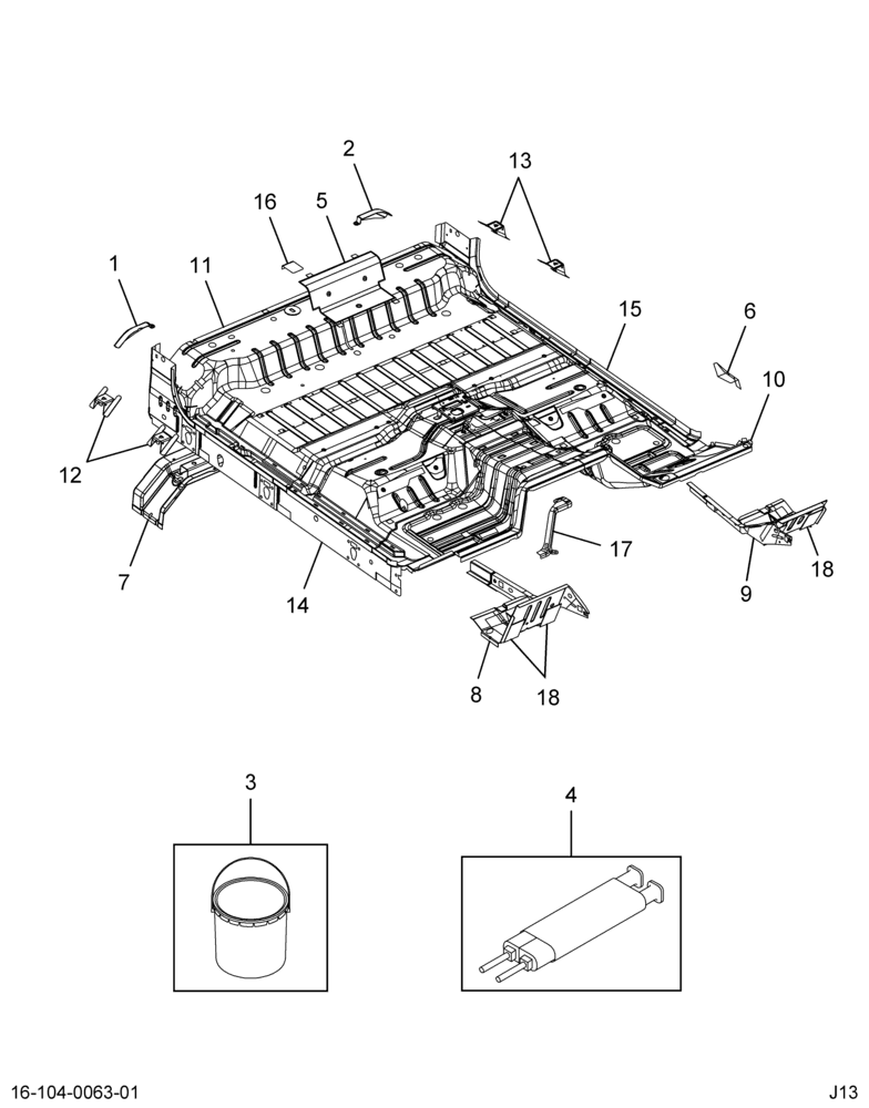 ....UNDERBODY,ASM, SC, W/20 SEAT, (Intl. 3855512C94)