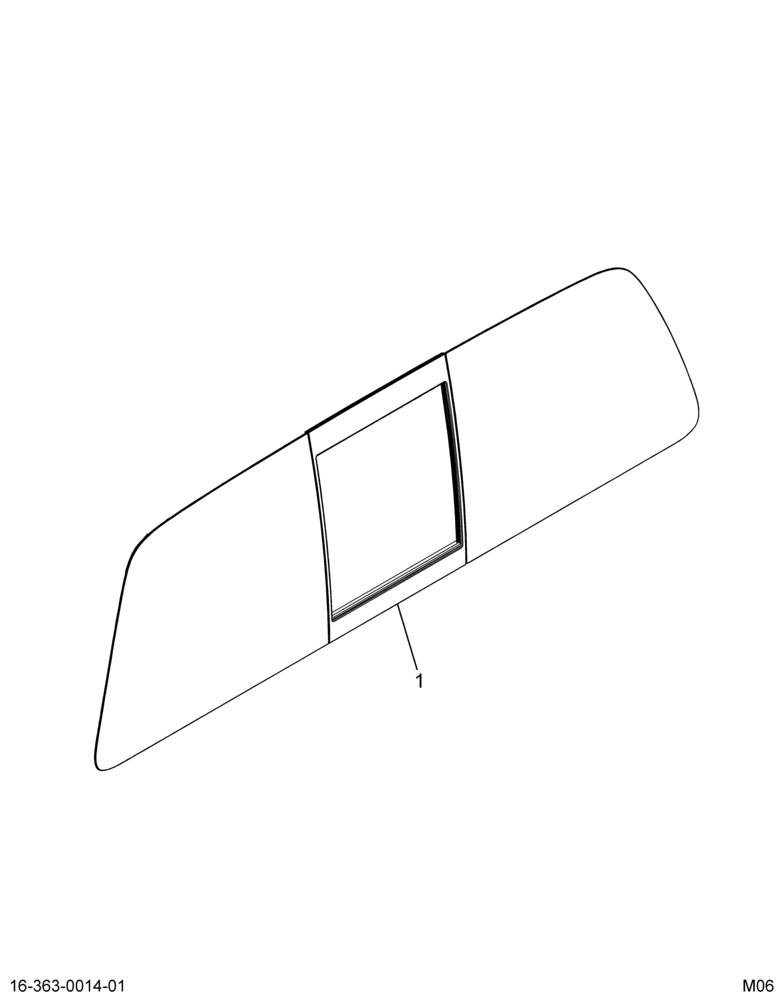 ..WINDOW SLIDING RR PRIVACY GLSS (7C3Z-25422B30-B)