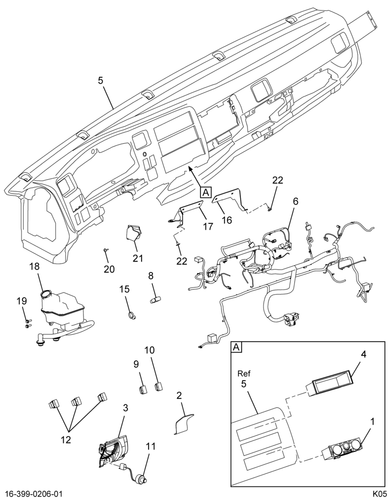 ..INSTRMT PANEL,W/HEATER,N/RADIO (Eng. 6E7O-20044L00-AB)