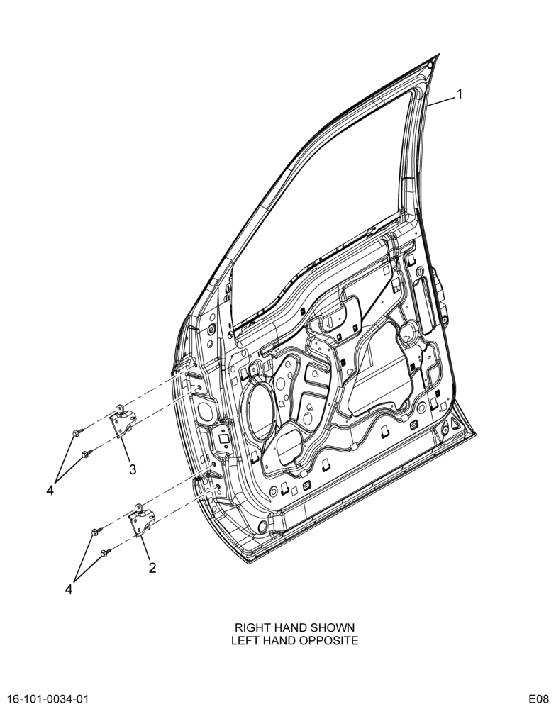 ..DOOR,CAB RT, ASSY, FRONT W/ TE (8C4Z-7020124-A)