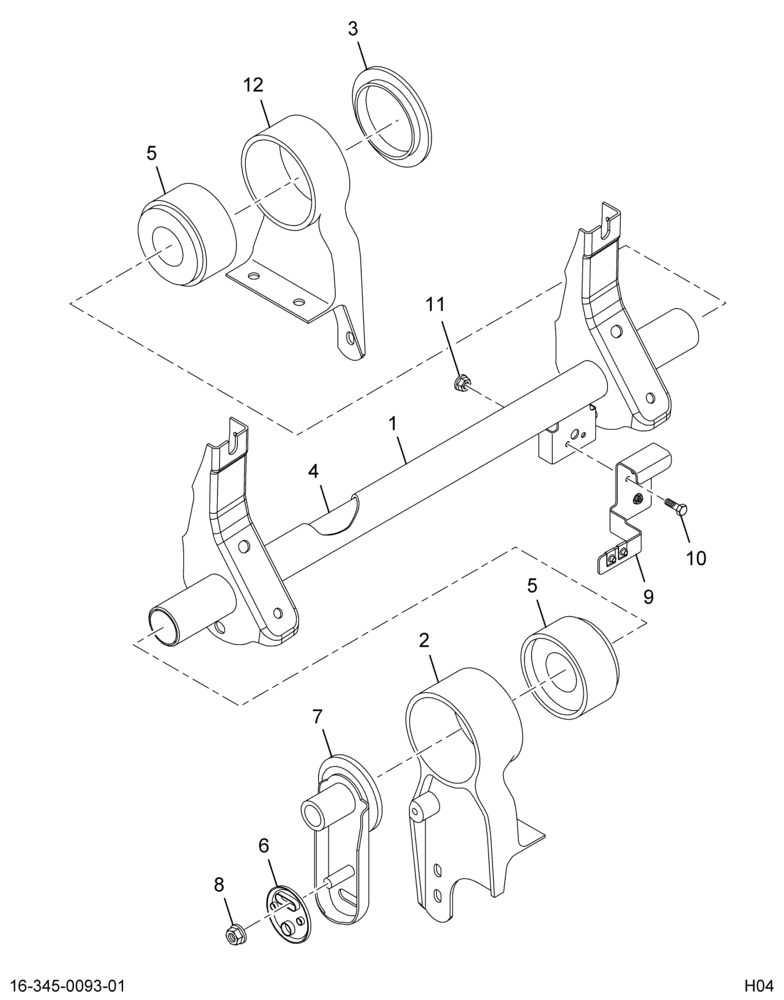 ..HINGE CAB TILT (6E7Z-20111F04-BA)