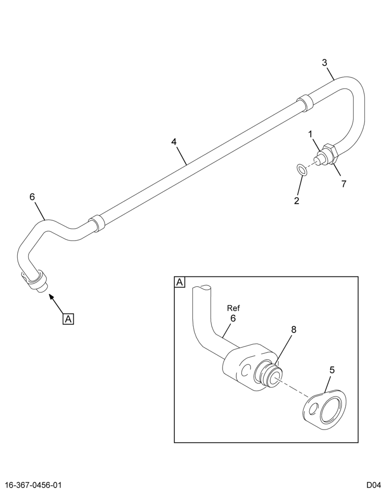 ..HOSE ASSY ACCMLTR TO COMPR (4C4Z-19867-KA)