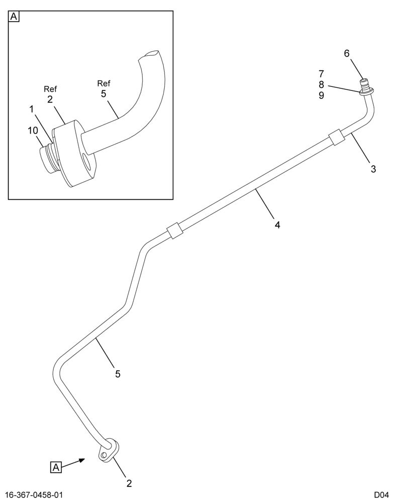 ..HOSE ASSY COND TO EVAP (4C4Z-19837-AB)