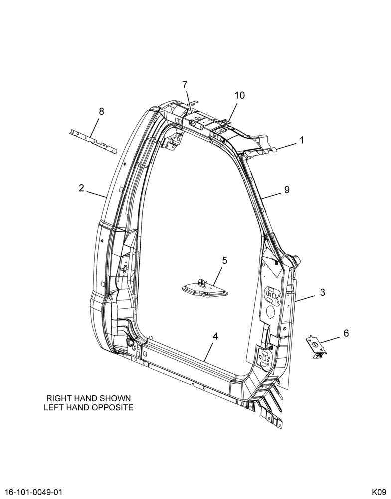 ..FRAME DOOR  PANEL SIDE BODYASS (BC4Z-70211A10-A)