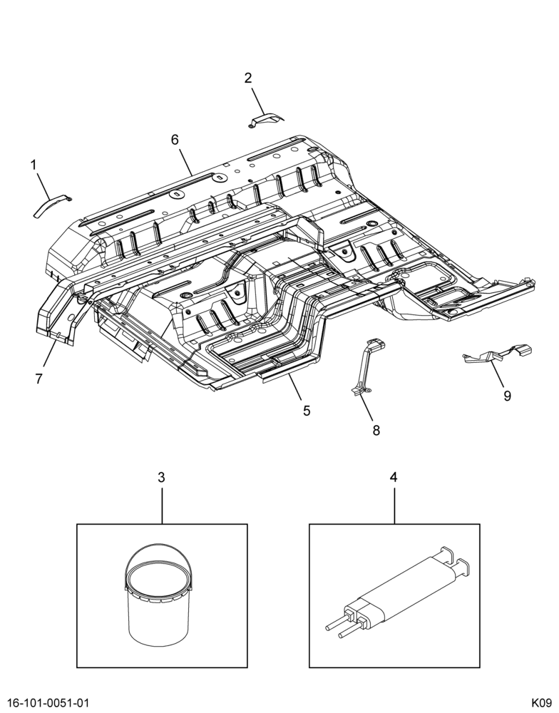....FRAME UNDERBODY OR PLATFORM  R (Intl. 3854152C1)