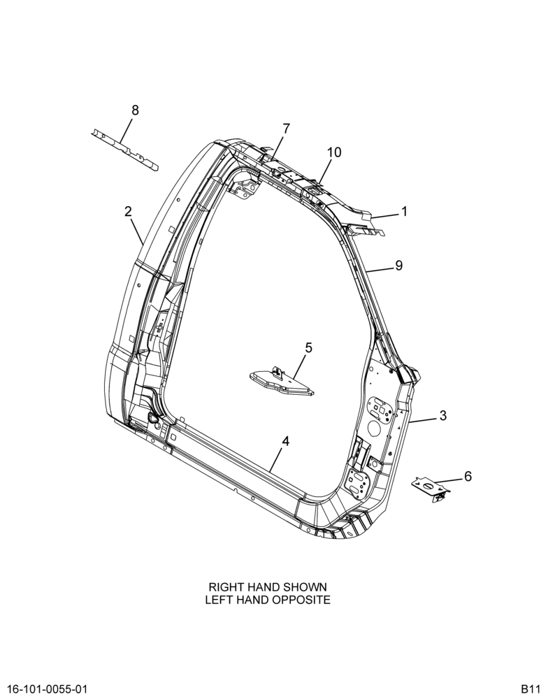 ..FRAME DOOR  PANEL SIDE BODYASS (BC4Z-70211A10-A)