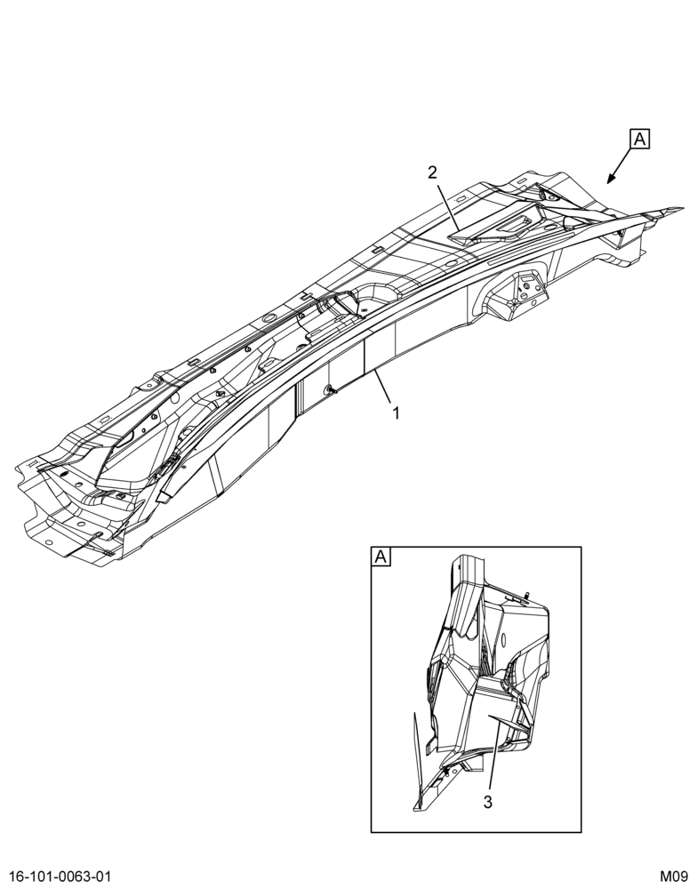 ....PANEL  COWL TRAY  ASM (Intl. 3854147C1)