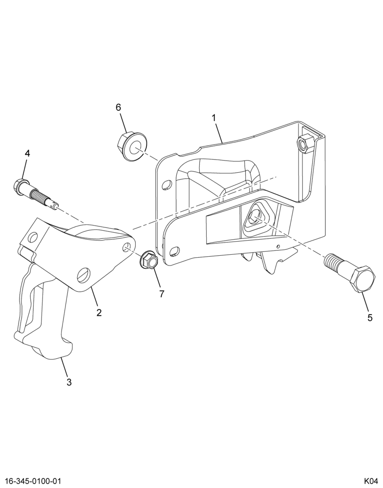 ..LATCH ASSY CAB LOCK W/EXT HOOK (6E7Z-5L382-C2)