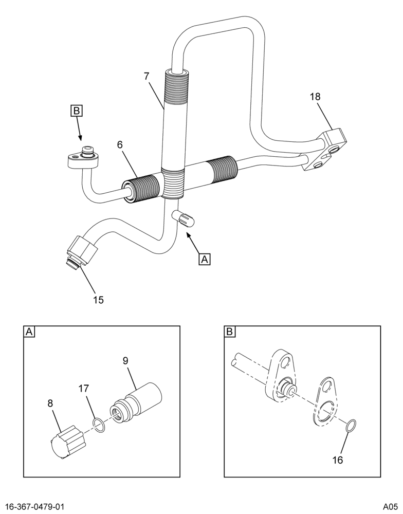 ..HOSE ASSY COMPR MANIFOLD (6E7Z-19D734-C1)