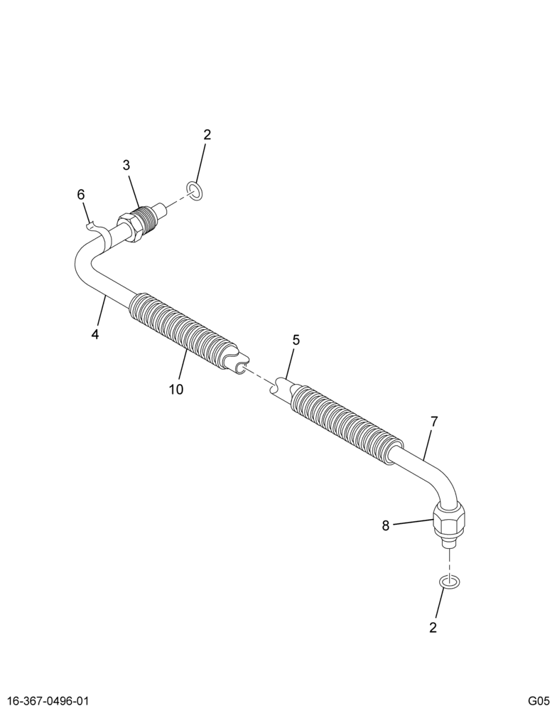 ..HOSE ASSY DRYER TO EVAP (6E7Z-19835-BA)