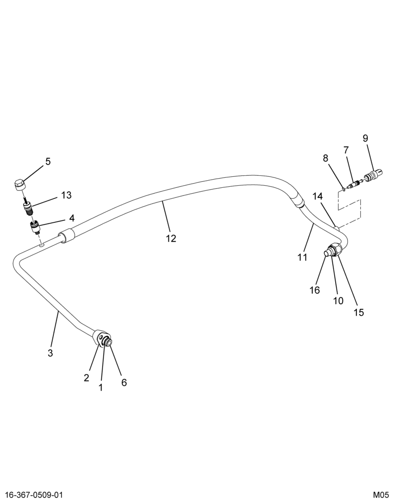 ..HOSE ASSY COMPR TO COND(CUMNS) (8C4Z-19972-BA)