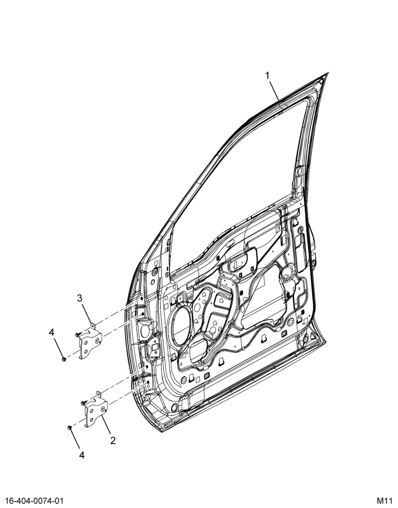 ....DOOR, CAB RT, ASM, FRONT N/ MI (Intl. 3854737C93)