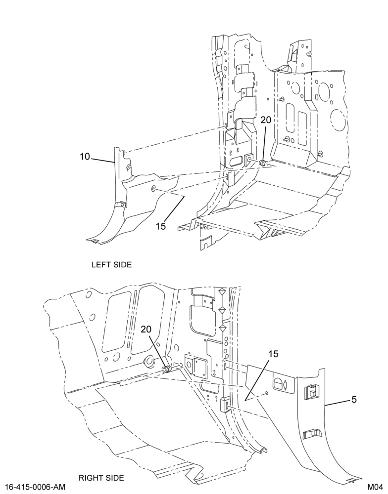 INTERIOR TRIM; KICK PANEL INSTL,JV