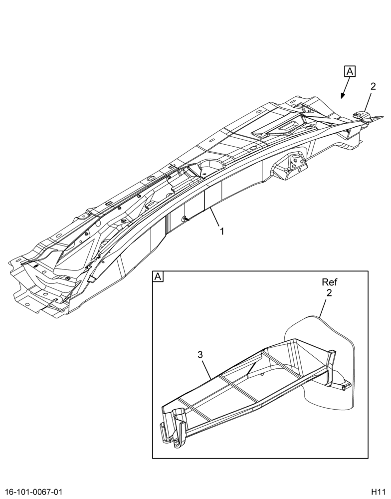 ....PANEL  COWL TRAY  ASM (Intl. 3854147C2)
