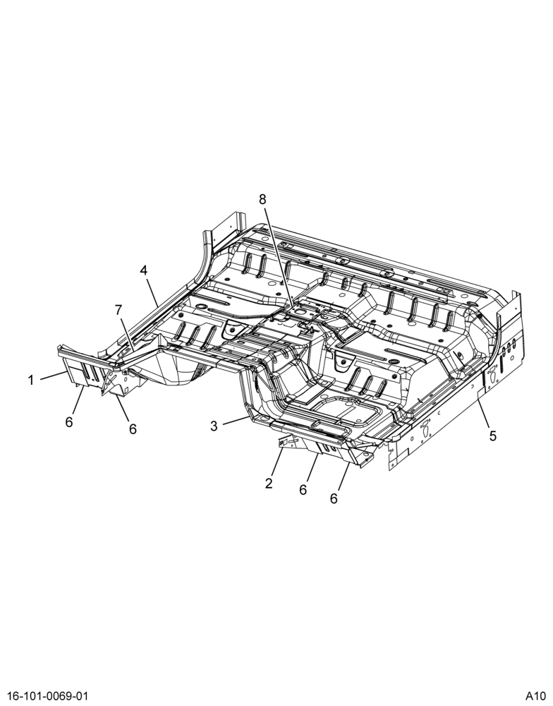 ..UNDERBODY,ASM, RC, W/20 SEAT, (Intl. 3855504C92)