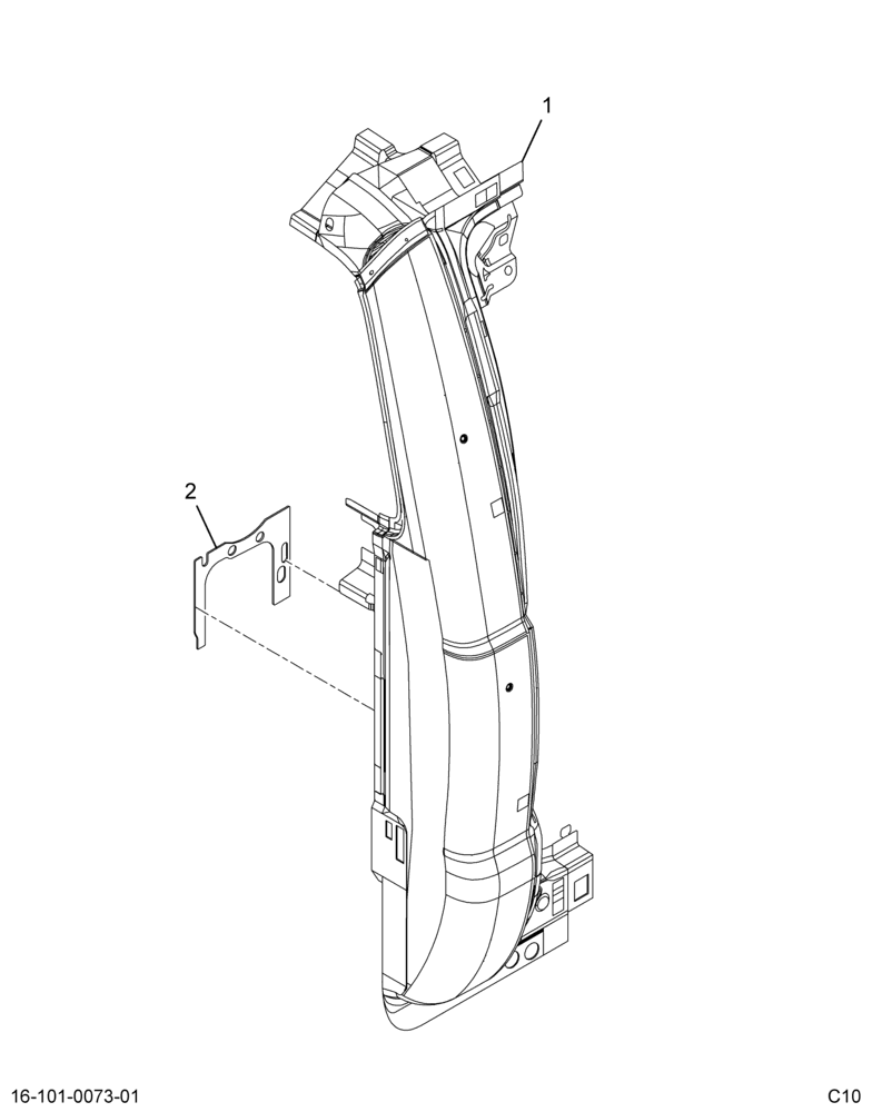 ....PILLAR,BODY SIDE, RH (BC4Z-7041032-A)