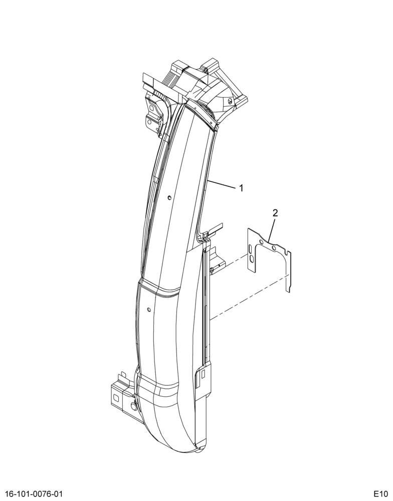 ....PILLAR BODY SIDE  LH (BC4Z-7041033-A)