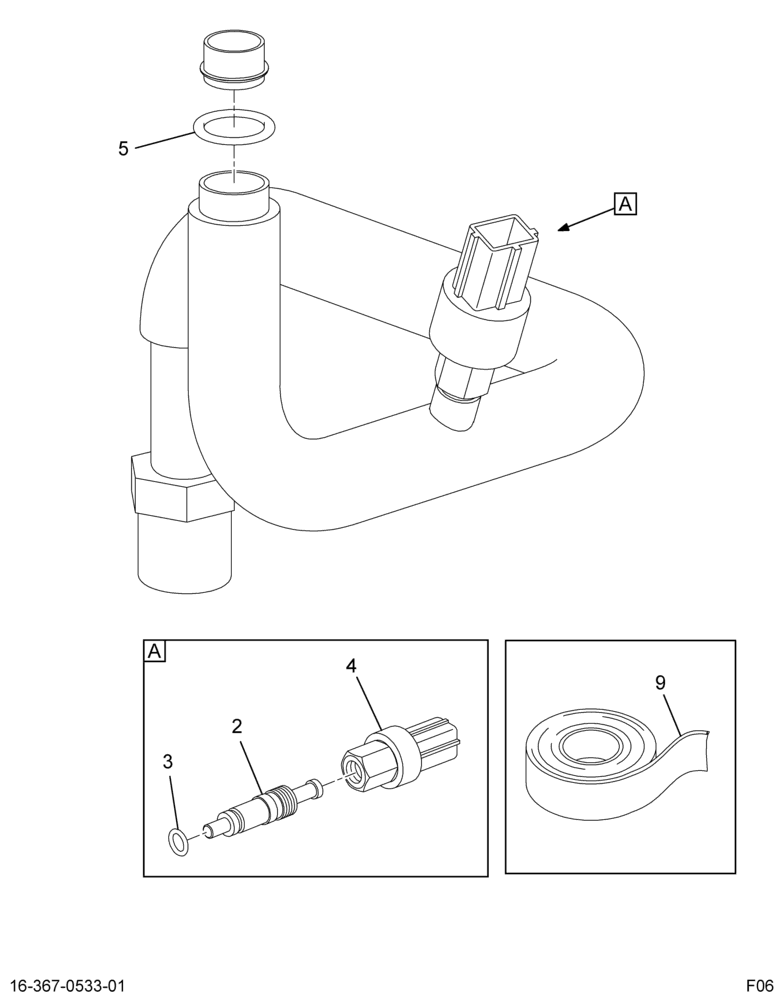 ..HOSE ASSY 3/4 TUBE JNCTN FTG (6E7Z-19835-DA)