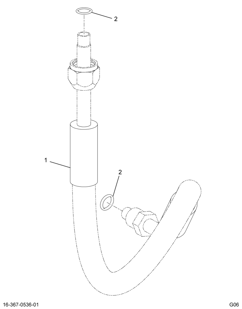 ..HOSE ASSY DRYER TO 3/8 JNCTN (8E7Z-19835-B)