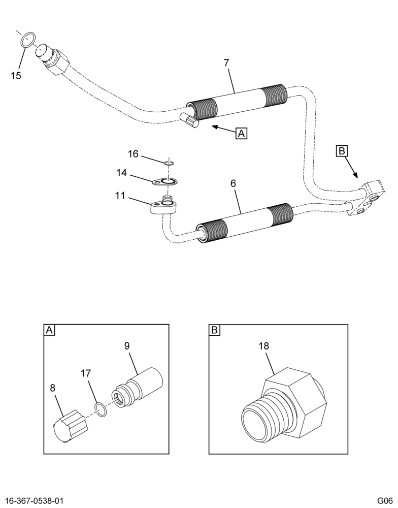 ..HOSE,ASSY A/C COMPR MANIFOLD (8E7Z-19D734-AA)