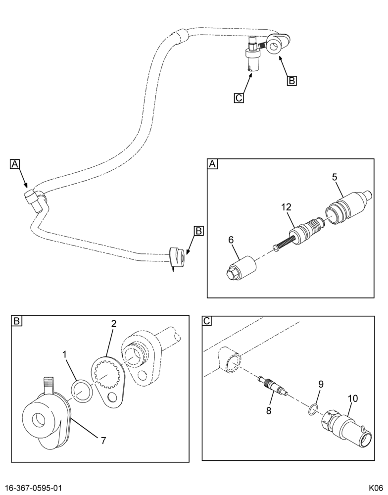 ..HOSE ASSY COMPR TO COND (CAT) (8C4Z-19972-AA)