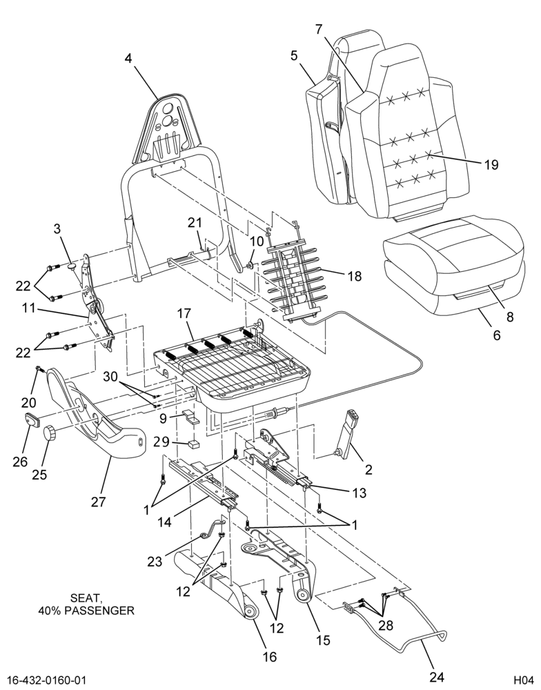 ....SEAT PASS FRT G-GRAIN/SAVAGE (4C4Z-7060004-AA)
