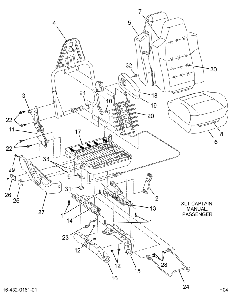 ....SEAT PASS CAPT G-GRAIN/SAVAGE (4C4Z-7060004-BA)