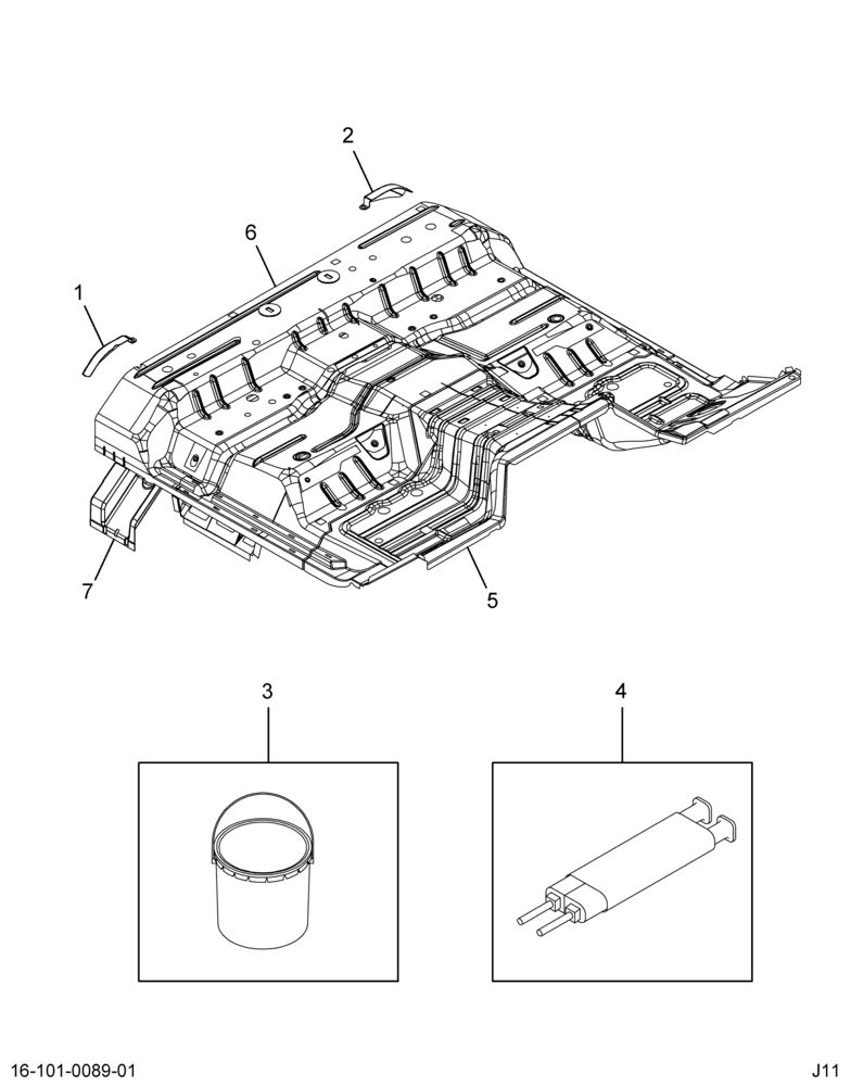 ....FRAME UNDERBODY OR PLATFORM  R (Intl. 3854152C4)