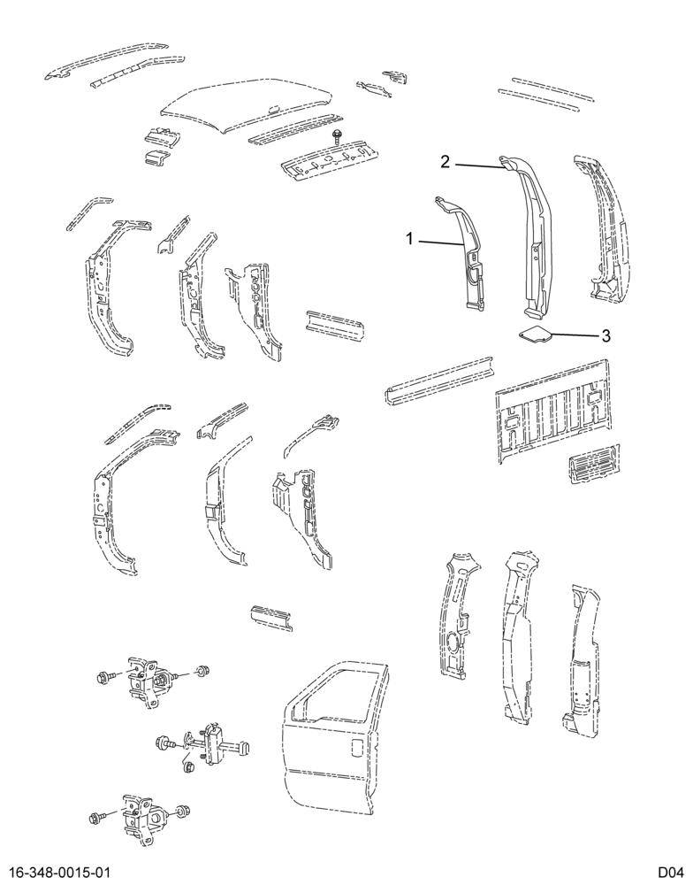 ....PANEL PILLAR ASM BODY RIGH (Eng. 2C44-6500186-AA)