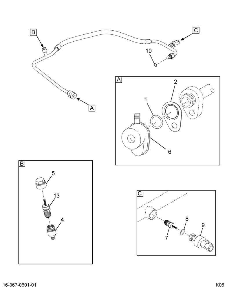 ..HOSE ASSY COMPR TO COND (8C4Z-19972-BA)