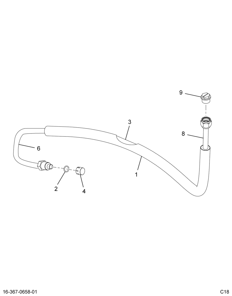 ..HOSE ASSY DRYER TO 3/8 JNCTN (8E7Z-19835-B)