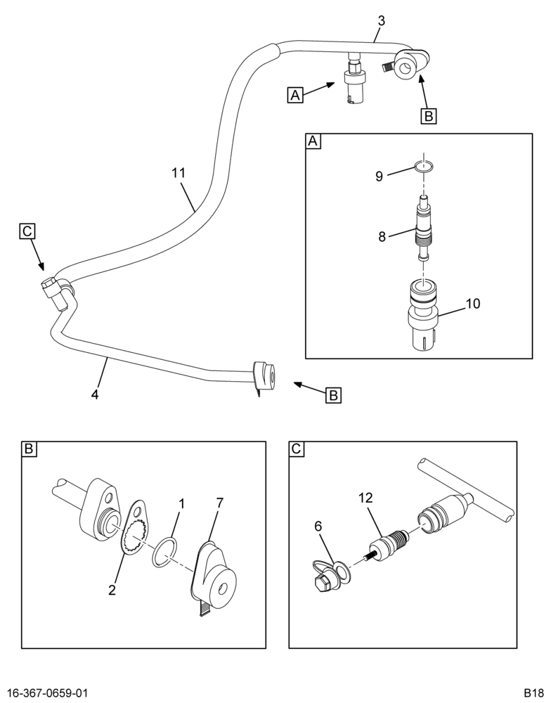 ..HOSE ASSY COMPR TO COND (CAT) (8C4Z-19972-AA)
