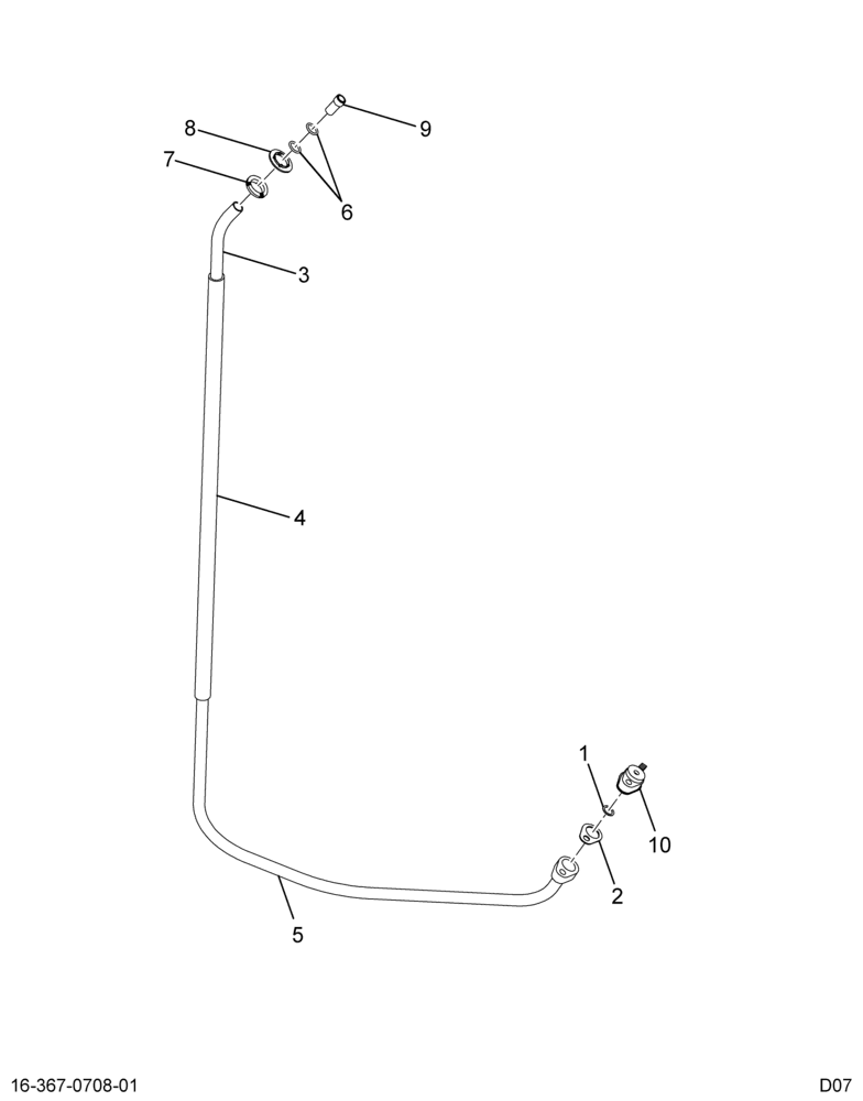 ..HOSE ASSY COND TO EVAP (4C4Z-19972-AA)