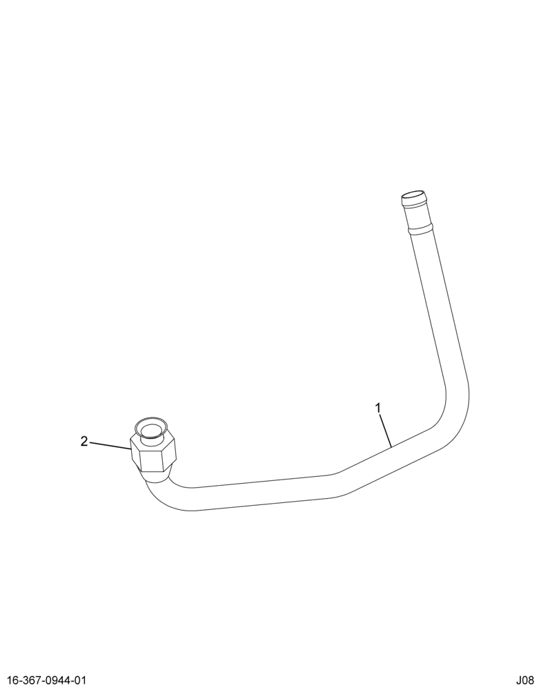 ..PIPE ASSY WATER CAB HTR RETURN (8C4Z-18B402-AA)