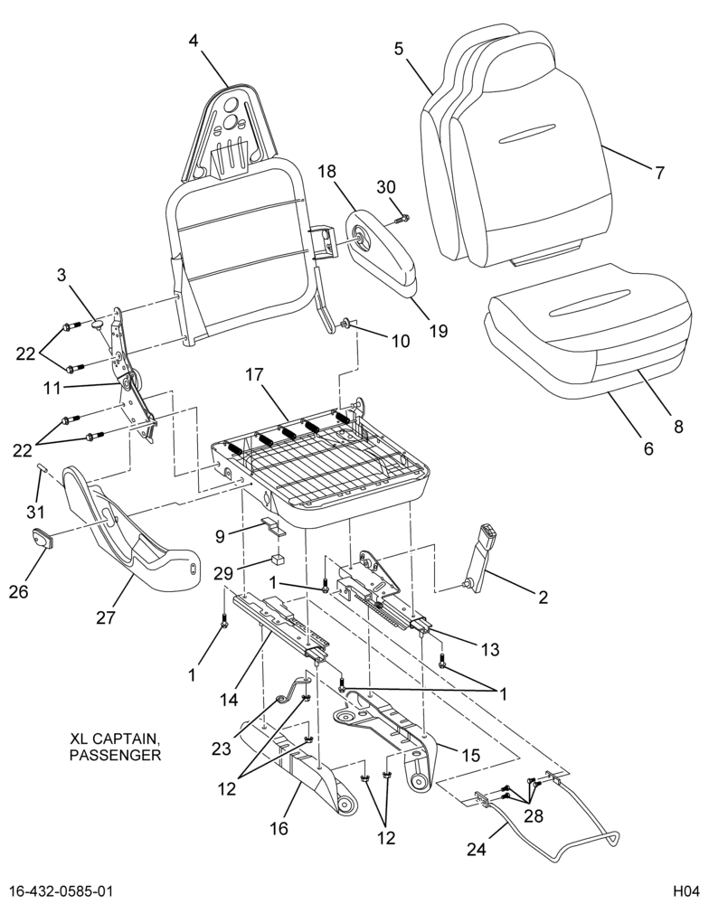 ....SEAT PASS BKT DUMP LINKS/HOPSK (4C4Z-6560004-GA)