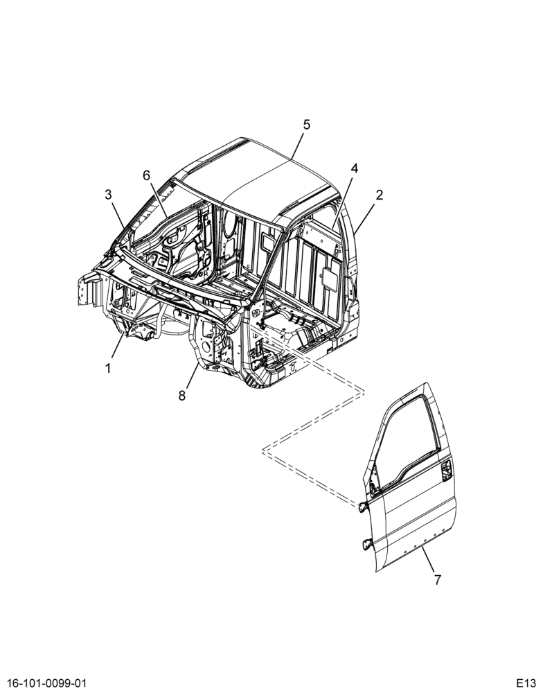 ..CAB, REGULAR, W/O MARKER LIGHT (Intl. 3737473C91)