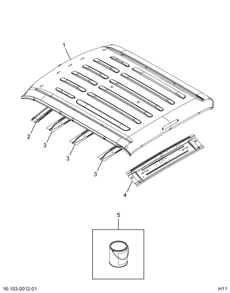 ..PANEL  ROOF ASSY  CREW CAB (8C4Z-7250202-BA)