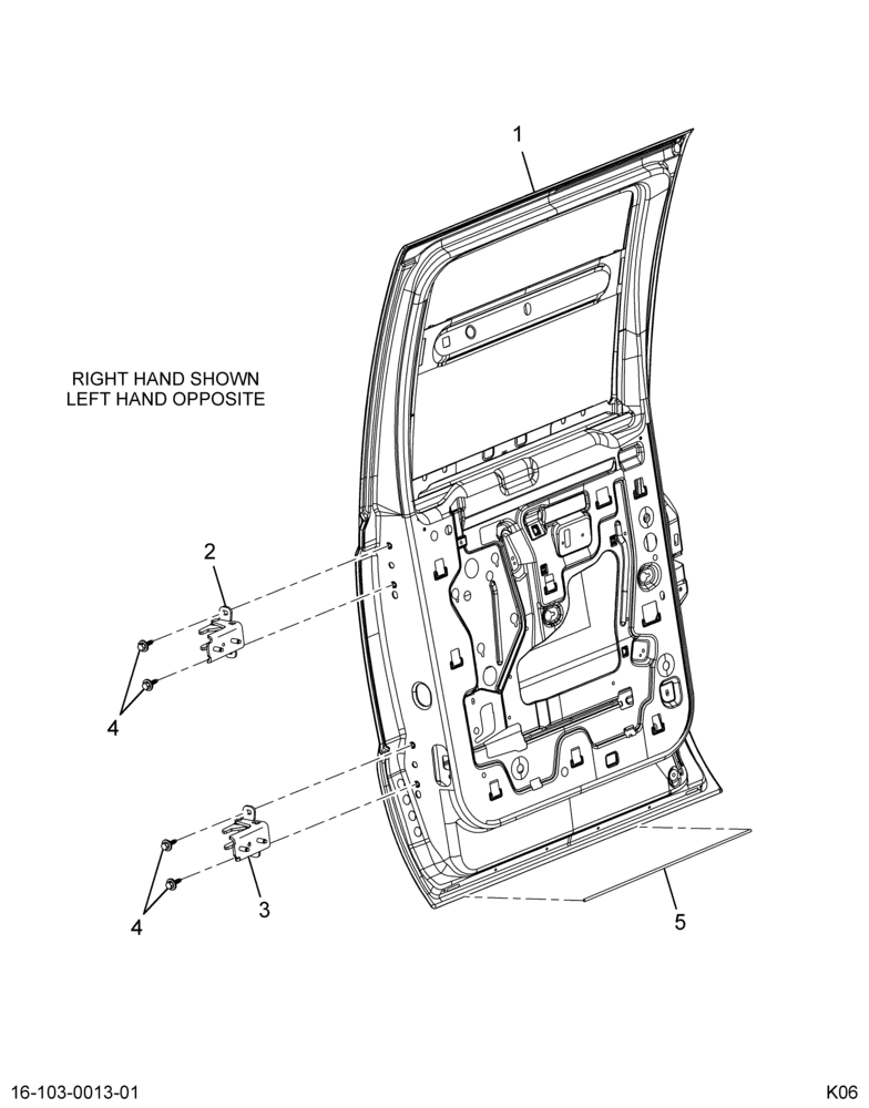 ..DOOR,CAB RT REAR CREW CAB (Intl. 3801670C93)