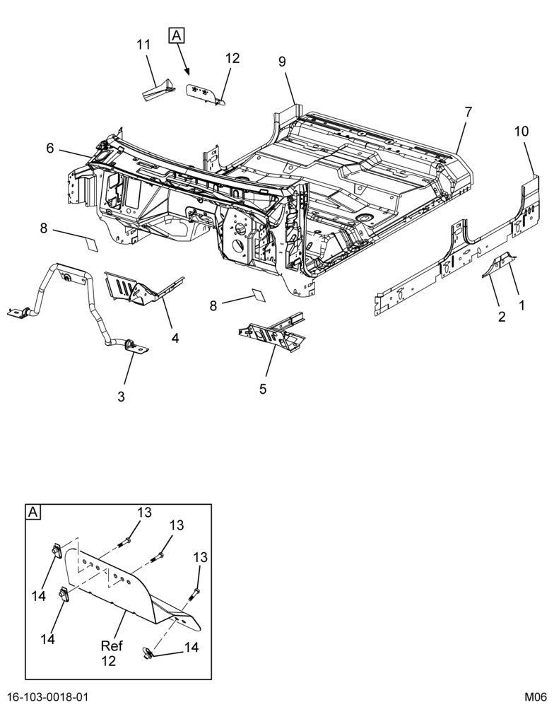 ..UNDERBODY,ASM CREW CAB H/BRK (Intl. 3609059C92)