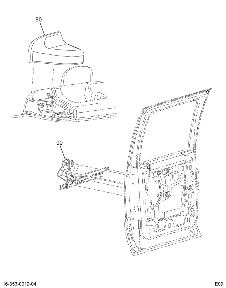 Схема установки 6C3Z-26266B27-AA