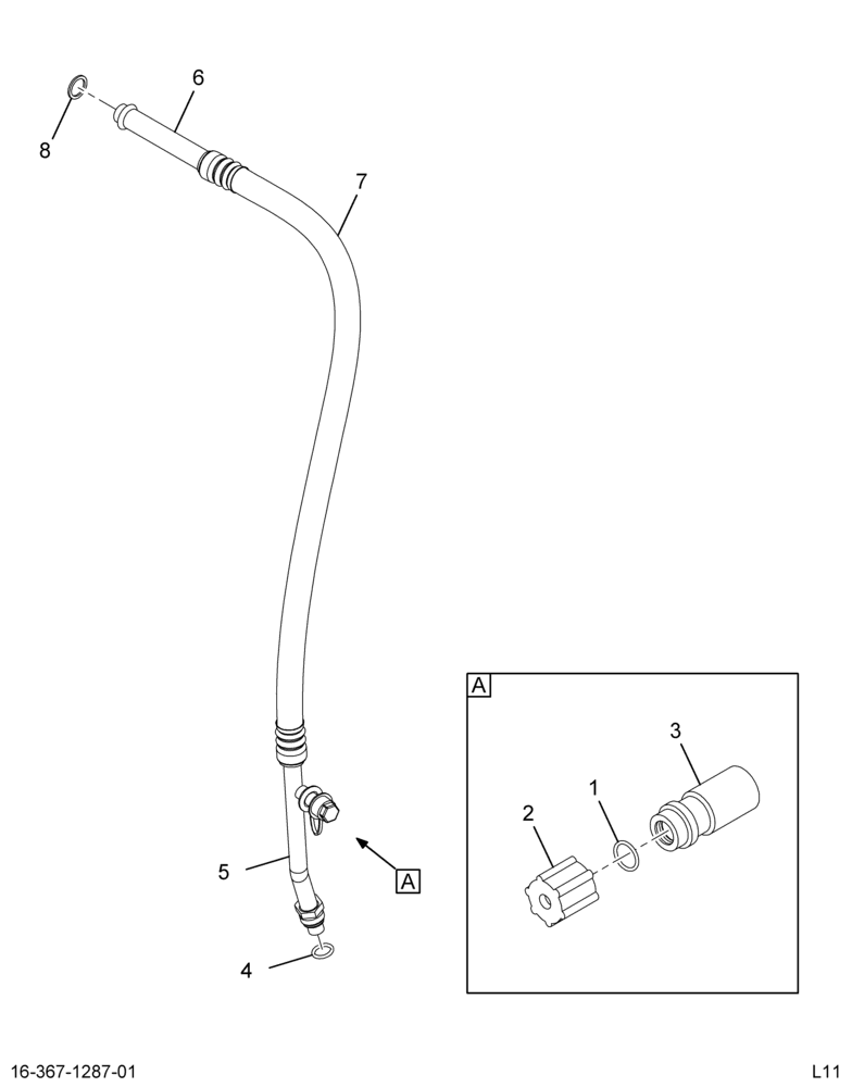 ..HOSE  A/C  ASSY EVAP TO COMP F (CC4Z-19835-B)