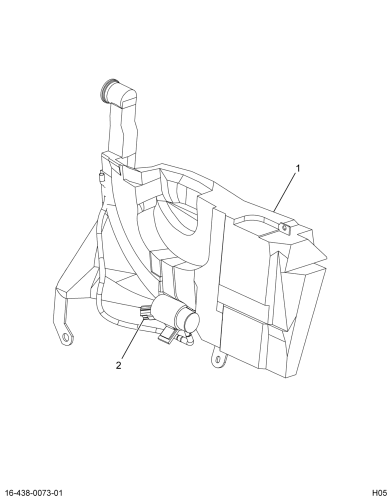 ..TANK,W/S WSHR BOTTLE W/PUMP (6E7Z-17618-C3)