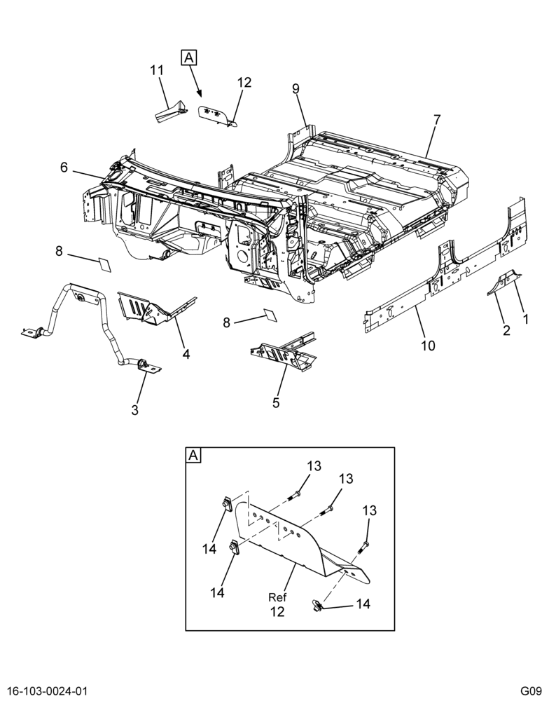 ..UNDERBODY,ASM, -CREW CAB W/HYD (Intl. 3609059C96)