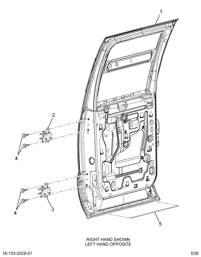 ..DOOR,CAB RT, DOOR ASSY,CREW CA (Intl. 3801670C97)
